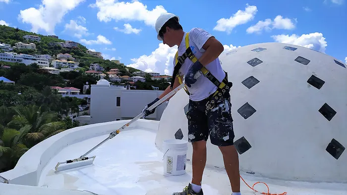 Exterior painting work